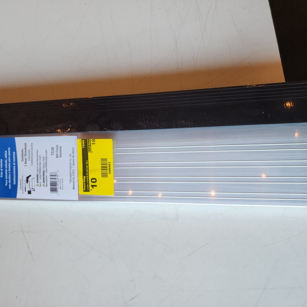 5-5/8 in. x 3 ft. Silver& Brown Fixed Sill Threshold (TS36A) 5-5/8 in. x 3 ft. Silver& Brown Fixed Sill Threshold (TS36A)